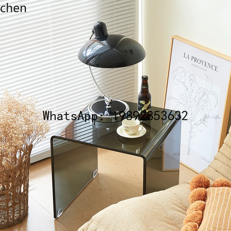 living room glass sofa side square small coffee table bedside table
living room glass sofa side square small coffee table bedside table