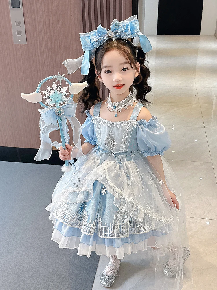 Princess Dress for Little Girls Summer Lolita Puffy Skirt Baby Girl's Elsa Dress High Waist Long Sleeve Mid-Length Skirt
Princess Dress for Little Girls Summer Lolita Puffy Skirt Baby Girl's Elsa Dress High Waist Long Sleeve Mid-Length Skirt