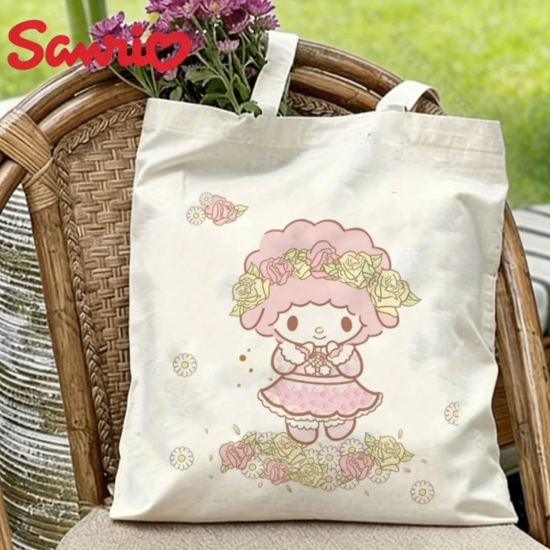 1PC Kawaii Sanrio My Sweet Piano Floral Print Canvas Tote Bag Eco-friendly Reusable Shoulder Shopper
1PC Kawaii Sanrio My Sweet Piano Floral Print Canvas Tote Bag Eco-friendly Reusable Shoulder Shopper