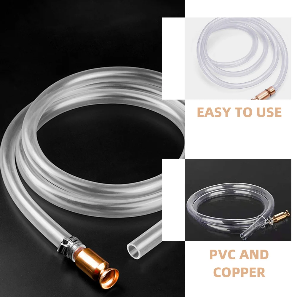 Durable Hand Pump Siphon Hose PVC Copper Oil Transfer Hose Fuel Transfer for Vehicle Boat Tractor Lawn Mower 
Durable Hand Pump Siphon Hose PVC Copper Oil Transfer Hose Fuel Transfer for Vehicle Boat Tractor Lawn Mower