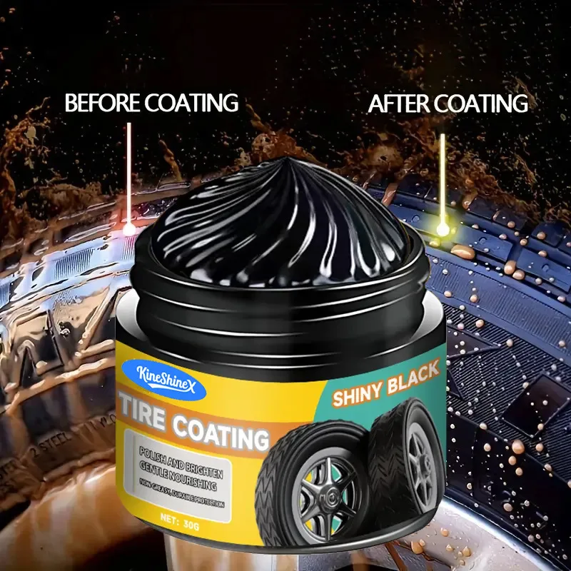 30g Tire Gloss and Car Wax Black Gloss Surface - ABS Resin Formula Can Enhance Brightness Cross-border
30g Tire Gloss and Car Wax Black Gloss Surface - ABS Resin Formula Can Enhance Brightness Cross-border