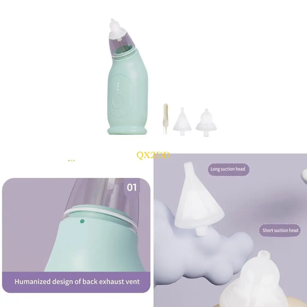 QX2D Электрический назальный аспиратор с 2 всасывающими головками, автоматический очиститель носа, 3 шестерни, регулируемая
QX2D Электрический назальный аспиратор с 2 всасывающими головками, автоматический очиститель носа, 3 шестерни, регулируемая