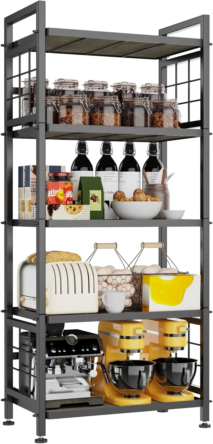 5-Tier Storage Shelf with Wooden Boards, Heavy Duty Adjustable Shelving Unit for Kitchen Garage Bathroom Laundry, 750LB
5-Tier Storage Shelf with Wooden Boards, Heavy Duty Adjustable Shelving Unit for Kitchen Garage Bathroom Laundry, 750LB