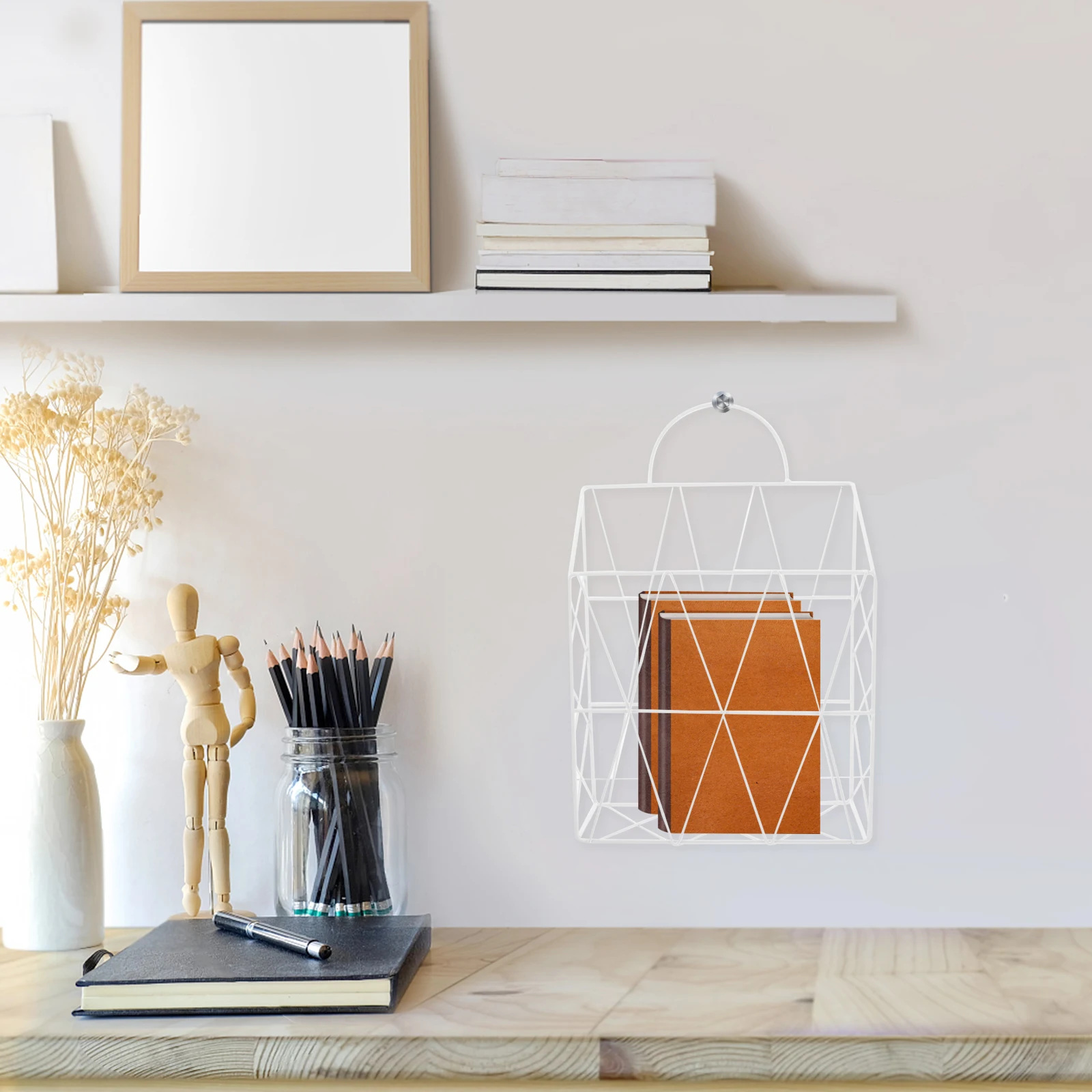 Iron Bookshelf Hanging White Single Wall Hanging Book Rack Layer Magazine Holder Home Office Storage Rack Book Organizer
Iron Bookshelf Hanging White Single Wall Hanging Book Rack Layer Magazine Holder Home Office Storage Rack Book Organizer