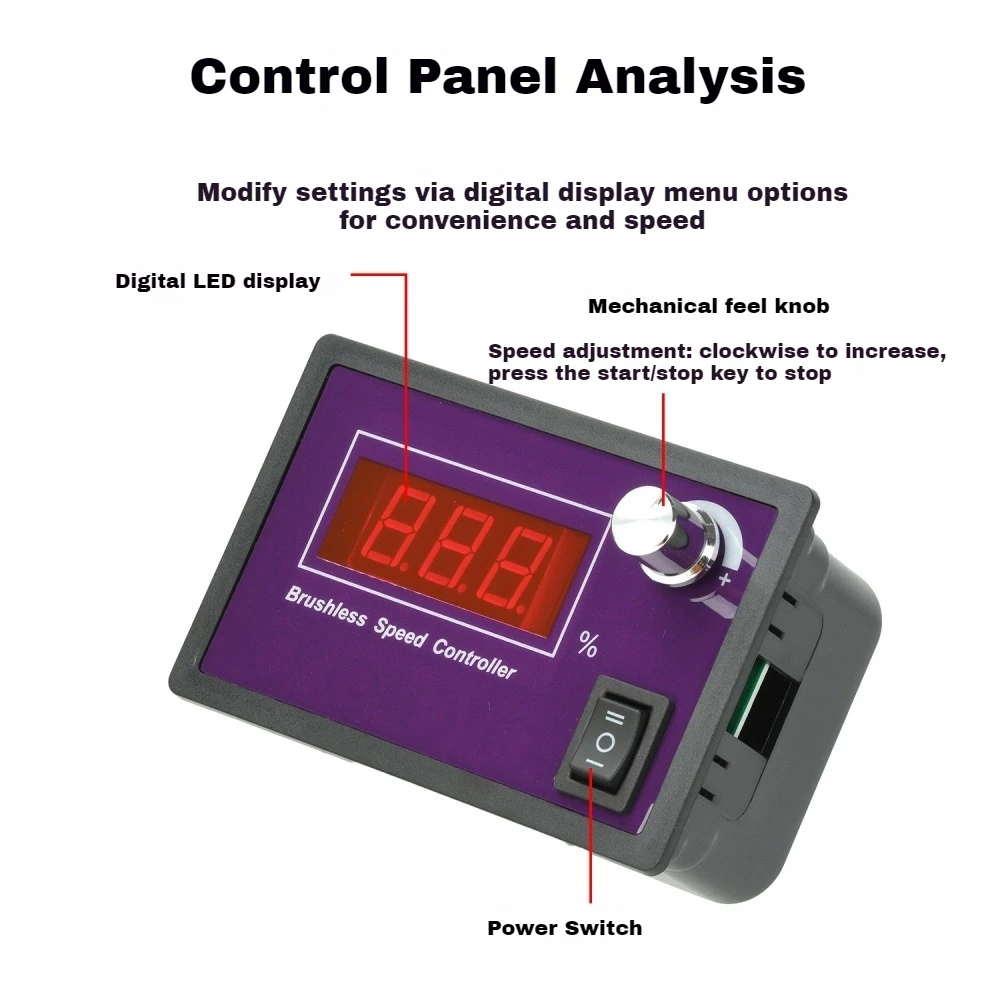 10-55V 15A Embedded DC Brushless Motor Speed Controller Three-Phase No Hall Motor Controller Motor Forward and Reverse Regulator
10-55V 15A Embedded DC Brushless Motor Speed Controller Three-Phase No Hall Motor Controller Motor Forward and Reverse Regulator