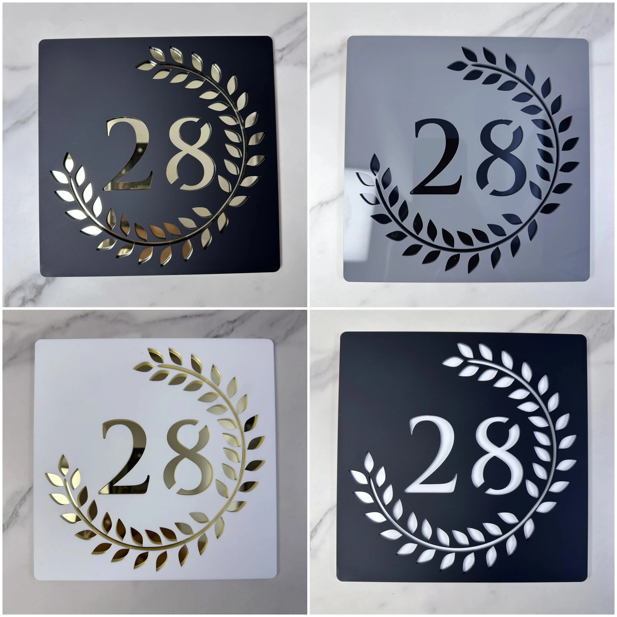 Customized Acrylic Wreath House Plaque Personalized Outdoor House Number Sign Modern Nordic Style Wall Address Plate Home Hotel
Customized Acrylic Wreath House Plaque Personalized Outdoor House Number Sign Modern Nordic Style Wall Address Plate Home Hotel
