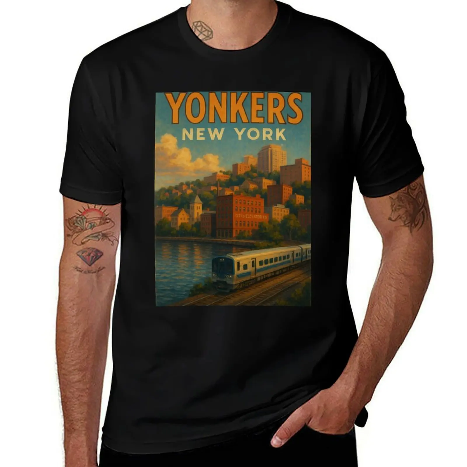 Yonkers New York Train by the River T-Shirt shirts graphic tee cheap stuff funny costumes quick-drying men workout shirt
Yonkers New York Train by the River T-Shirt shirts graphic tee cheap stuff funny costumes quick-drying men workout shirt