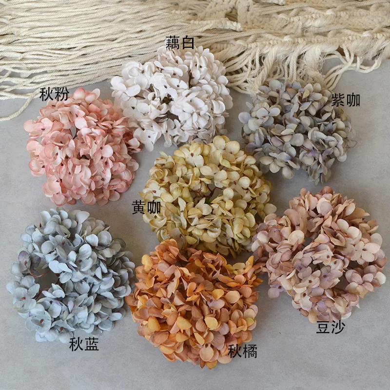 18cm hydrangea head DIY handmade accessories headdress flower wedding background flower wall vintage decoration
18cm hydrangea head DIY handmade accessories headdress flower wedding background flower wall vintage decoration