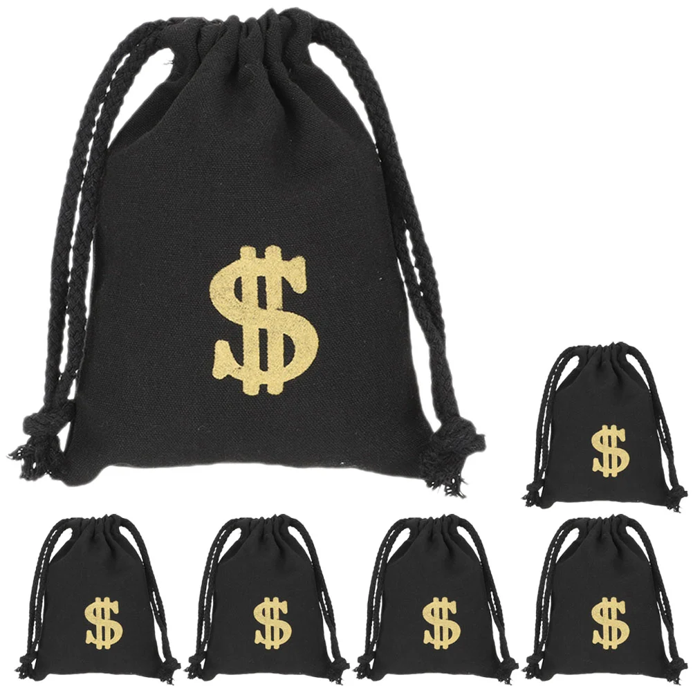 6 Pcs Tote Bag Organizer Coins Storage Supplies Dollar Sign Portable Pouch Gift Party Money for Home Drawstring
6 Pcs Tote Bag Organizer Coins Storage Supplies Dollar Sign Portable Pouch Gift Party Money for Home Drawstring