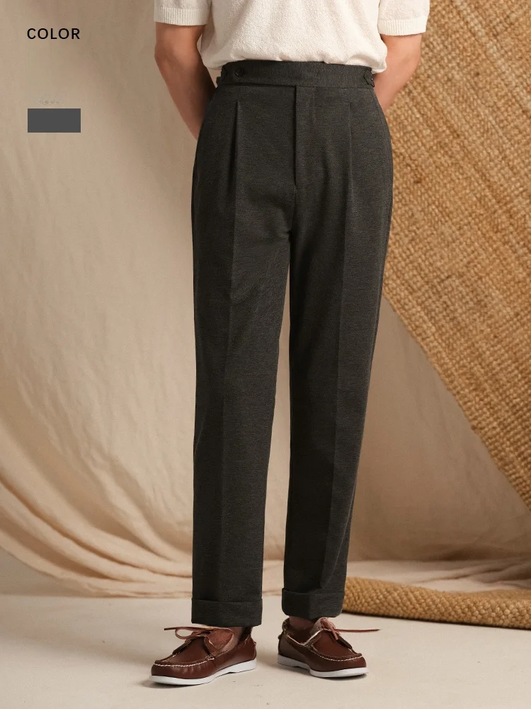 CULTUM Italian Neapolitan Knitted Men's Casual Pure Color Iron-Free Suit Pants hine Waable Busin Casual Sle
CULTUM Italian Neapolitan Knitted Men's Casual Pure Color Iron-Free Suit Pants hine Waable Busin Casual Sle