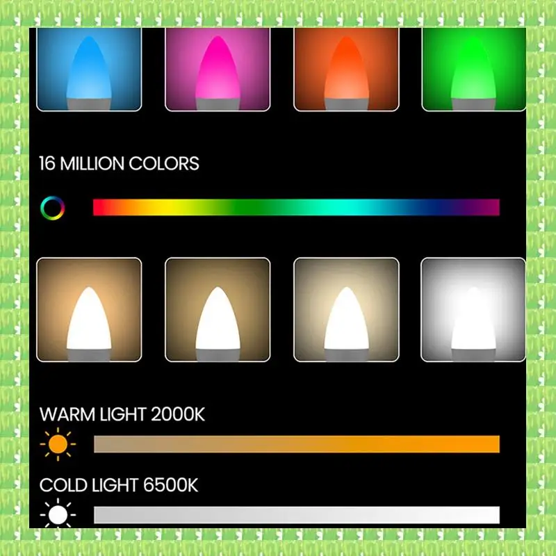 Smart Candle Light WIFI Remote Control Remote Support Alexa Voice RGBCW Wireless Table Lamp E14 Spike Bulb
Smart Candle Light WIFI Remote Control Remote Support Alexa Voice RGBCW Wireless Table Lamp E14 Spike Bulb