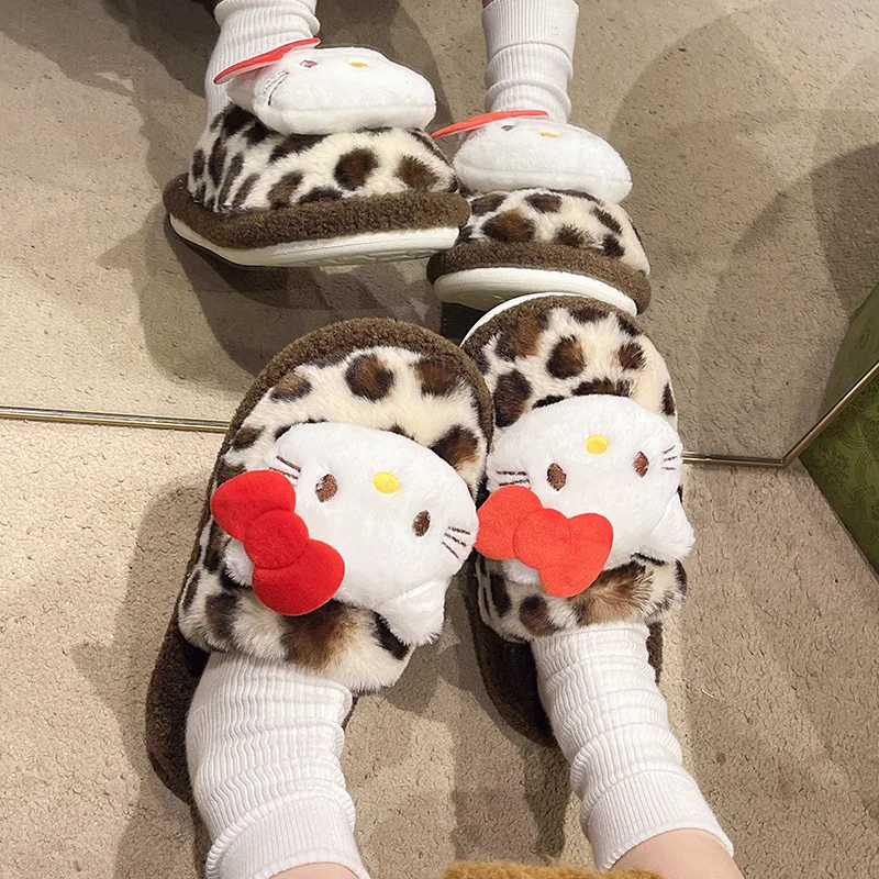 Kids' Slippers House Shoes Cartoon Hello Kitty Winter Shoes For Girls Warm Anti-slip Soft Bottom Beige Brown Shoes Size 36-41
Kids' Slippers House Shoes Cartoon Hello Kitty Winter Shoes For Girls Warm Anti-slip Soft Bottom Beige Brown Shoes Size 36-41