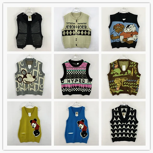 Vintage Woolen Sweater Versatile Loose Diamond Pattern Color Blo Sweater Women's Sweet Sle Knitted Vest Autumn Winter
Vintage Woolen Sweater Versatile Loose Diamond Pattern Color Blo Sweater Women's Sweet Sle Knitted Vest Autumn Winter