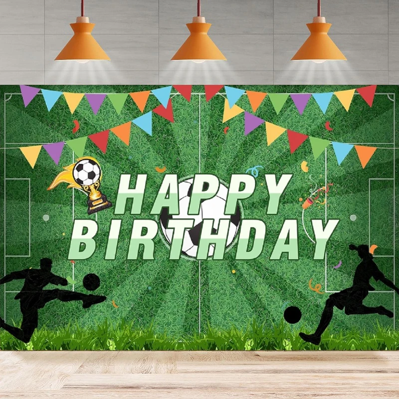 Photography Backdrop Soccer Happy Birthday Party Decor For Teens Kids Game Football Field Background Party Backdrop Wall Banner
Photography Backdrop Soccer Happy Birthday Party Decor For Teens Kids Game Football Field Background Party Backdrop Wall Banner