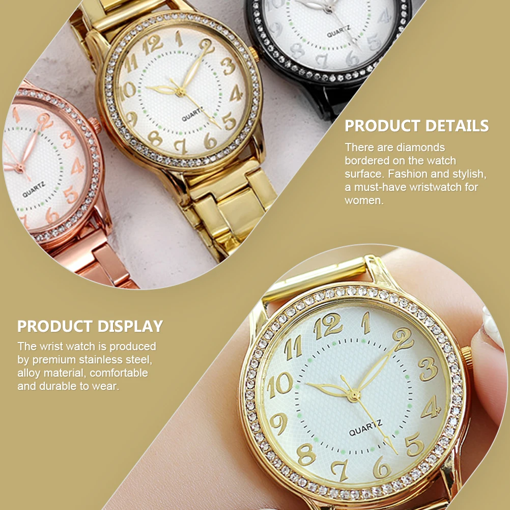 Diamond studded Watches Women Wristwatch Female Fashion Quartz Night Glow Stainless Steel Casual Elegant Students Lightweight
Diamond studded Watches Women Wristwatch Female Fashion Quartz Night Glow Stainless Steel Casual Elegant Students Lightweight