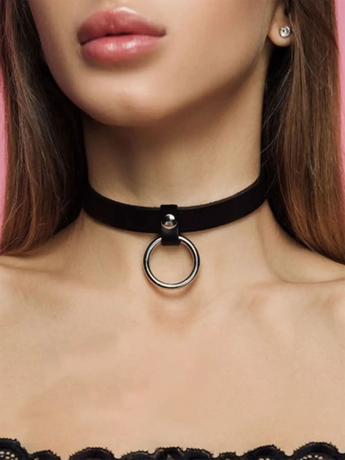 Women Sexy Leather Neck Ring Bondage Lingerie Collar Harness Erotic Leather Neck Harness Fetish Wear Female Neck Accessories
Women Sexy Leather Neck Ring Bondage Lingerie Collar Harness Erotic Leather Neck Harness Fetish Wear Female Neck Accessories
