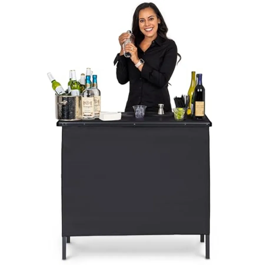 Portable Bar Table for Events - Black 3 Skirts or LED - Pop Up Mobile Bartending Station with Travel Carrying Case
Portable Bar Table for Events - Black 3 Skirts or LED - Pop Up Mobile Bartending Station with Travel Carrying Case