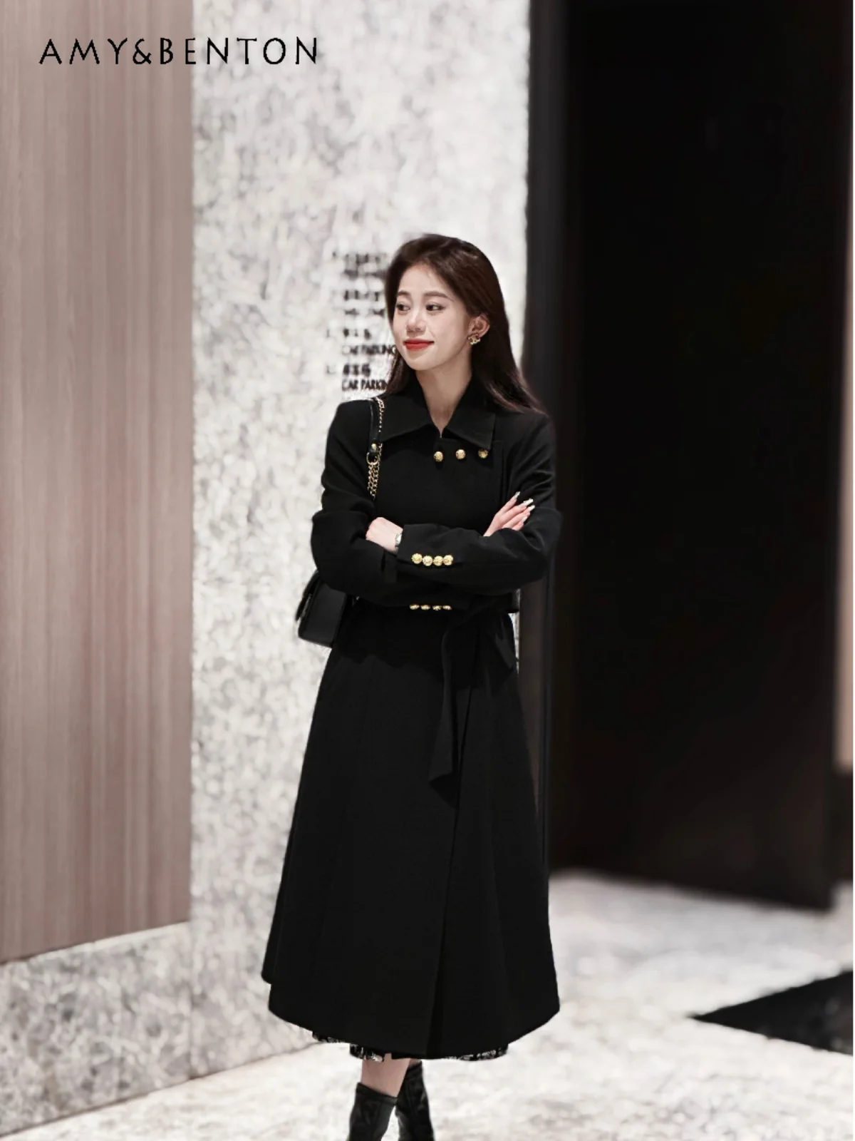 High-Grade Hepburn Style Mid-Length Suit Coat Women 2024 Spring Autumn New Commute Style Fashion Belt Lace Up Slim Black Jacket
High-Grade Hepburn Style Mid-Length Suit Coat Women 2024 Spring Autumn New Commute Style Fashion Belt Lace Up Slim Black Jacket