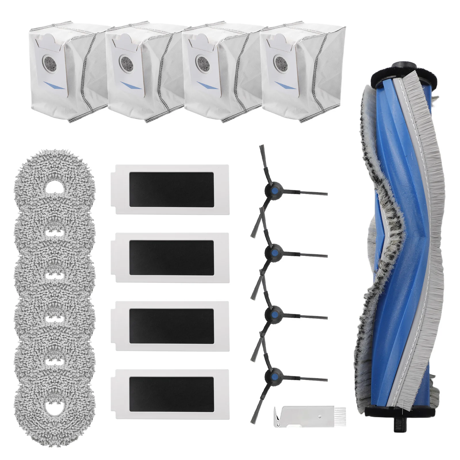 For Ecovacs T30S/T30S Pro Robot Vacuums 1set Of Main Side Brush, Filter, Mop, Dust Bag, And Cleaning Brush
For Ecovacs T30S/T30S Pro Robot Vacuums 1set Of Main Side Brush, Filter, Mop, Dust Bag, And Cleaning Brush