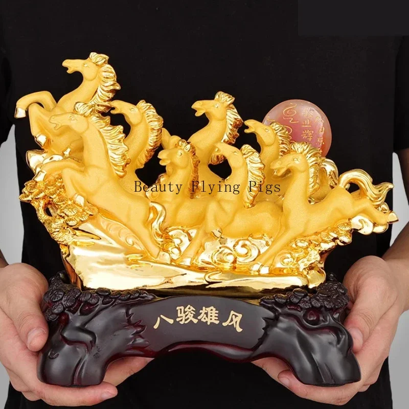 1pc Creative Chinese Style Lucky Eight Horses Resin Office Desk and Horse Decoration Ornaments Statue Opening Gifts
1pc Creative Chinese Style Lucky Eight Horses Resin Office Desk and Horse Decoration Ornaments Statue Opening Gifts