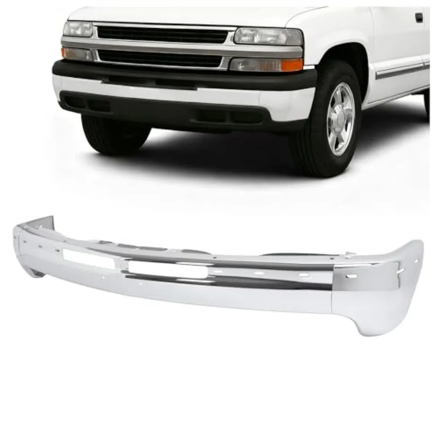 Front Bumper Face Bar Split Design 3Pcs Compatible with 2000-2006 Chevrolet Tahoe/Suburban 1500 2500and1999-2002 Chevrolet Silv
Front Bumper Face Bar Split Design 3Pcs Compatible with 2000-2006 Chevrolet Tahoe/Suburban 1500 2500and1999-2002 Chevrolet Silv