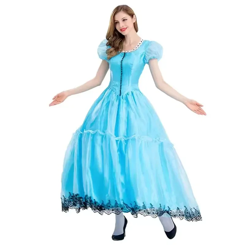 Sky Blue Lace Cosplay Dress Alice Costume Carnival Halloween Mad Hatter Queen Cosplay Party Gown
Sky Blue Lace Cosplay Dress Alice Costume Carnival Halloween Mad Hatter Queen Cosplay Party Gown