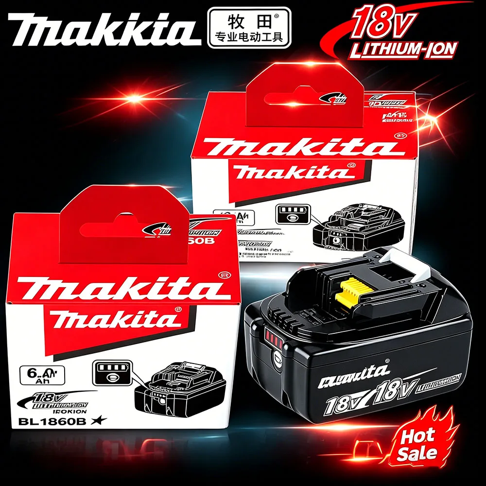 18Vpure electric original Makita battery, Makita BL1830BL1840BL1850BL1860B, power tool battery 6.0Ah rechargeable battery
18Vpure electric original Makita battery, Makita BL1830BL1840BL1850BL1860B, power tool battery 6.0Ah rechargeable battery