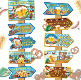 Cross-border new products Munich Oktoberfest decorative signs lawn stakes paper direction props party supplies
Cross-border new products Munich Oktoberfest decorative signs lawn stakes paper direction props party supplies