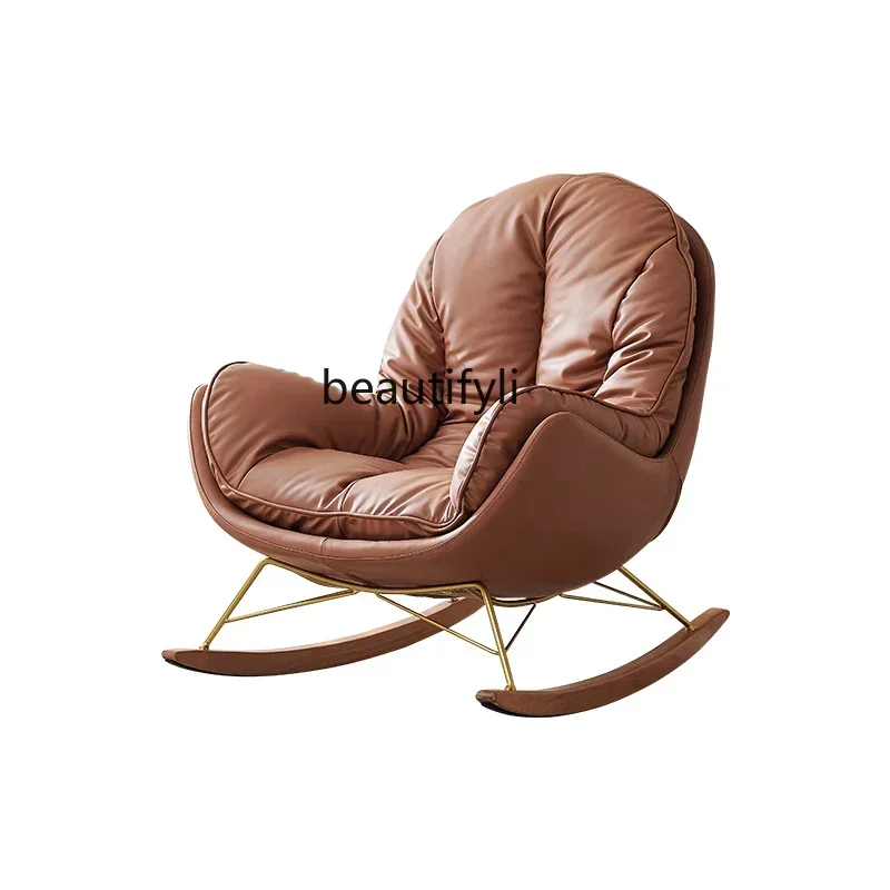 z.Asmt52 Rocking Chair Cream Wind Single Sofa Reclining Chair Modern Living Room Bedroom Balcony Leather Lazy Leisure Rocking Ch
z.Asmt52 Rocking Chair Cream Wind Single Sofa Reclining Chair Modern Living Room Bedroom Balcony Leather Lazy Leisure Rocking Ch