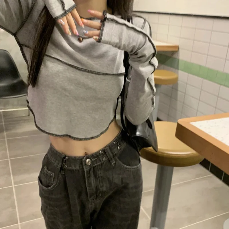 Long Sleeve T-shirts Women O-neck Skinny All-match Design Tops Female Tees Clothes Cozy Classic Spring Daily Basic Popular Teens
Long Sleeve T-shirts Women O-neck Skinny All-match Design Tops Female Tees Clothes Cozy Classic Spring Daily Basic Popular Teens