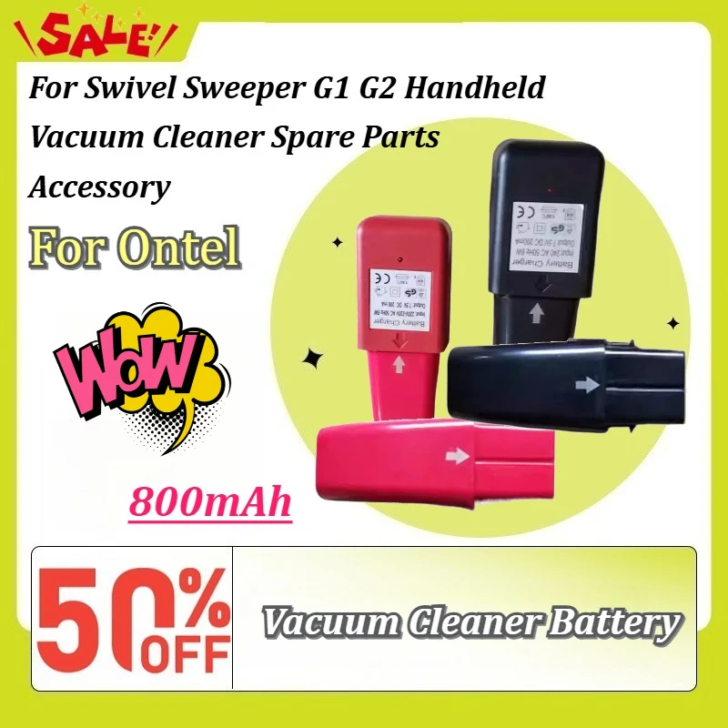 New 800mAh Lithium Rechargeable Replacement Battery for Ontel Swivel Sweeper G1 G2 Handheld Vacuum Cleaner Spare Parts Accessory
New 800mAh Lithium Rechargeable Replacement Battery for Ontel Swivel Sweeper G1 G2 Handheld Vacuum Cleaner Spare Parts Accessory
