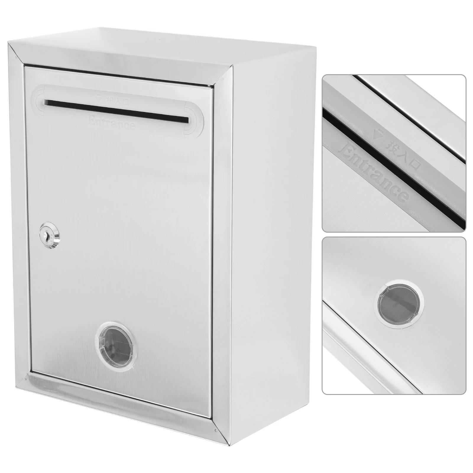 Stainless Steel Suggestion Box Mailbox Wall Mounted Lockable Donation Ballot Complaint Box Metal Secure Storage Easy Install
Stainless Steel Suggestion Box Mailbox Wall Mounted Lockable Donation Ballot Complaint Box Metal Secure Storage Easy Install