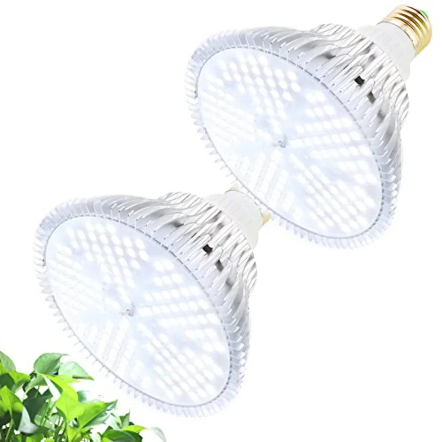 LED Grow Light Bulb for Indoor Plants Full Spectrum Pure White Grow Lamp 2 Pack 100W E26 LED Plant Bulb for Seedlings Flowers G
LED Grow Light Bulb for Indoor Plants Full Spectrum Pure White Grow Lamp 2 Pack 100W E26 LED Plant Bulb for Seedlings Flowers G