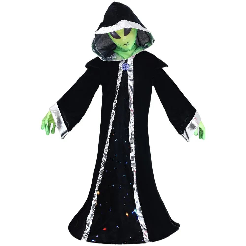 Children's Alien Performance Costume Wizard Magic Robe Halloween Party Performance Clothes Role-playing Outer Space Alien
Children's Alien Performance Costume Wizard Magic Robe Halloween Party Performance Clothes Role-playing Outer Space Alien