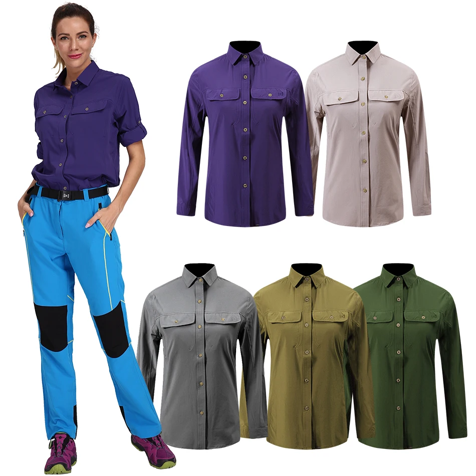 New Women Hiking Shirts Outdoor Sports Polo T Shirts For Women Cmping Long Sleeve Tees Women's 100% Polyester Quick Dry Top
New Women Hiking Shirts Outdoor Sports Polo T Shirts For Women Cmping Long Sleeve Tees Women's 100% Polyester Quick Dry Top