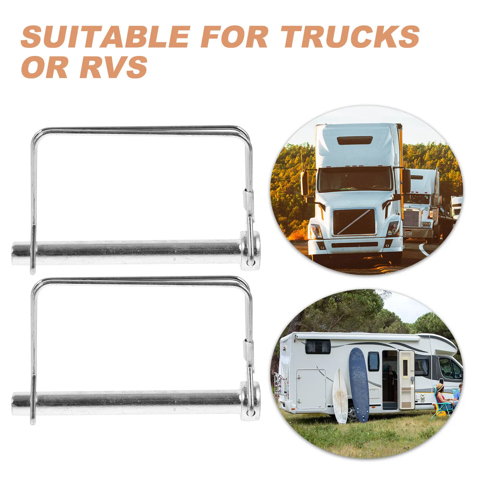 2Pcs Square Trailer Hitch Pins Heavy Duty Locking Coupler Pin Zinc Alloy Security for Farming Gardening Truck Boat
2Pcs Square Trailer Hitch Pins Heavy Duty Locking Coupler Pin Zinc Alloy Security for Farming Gardening Truck Boat