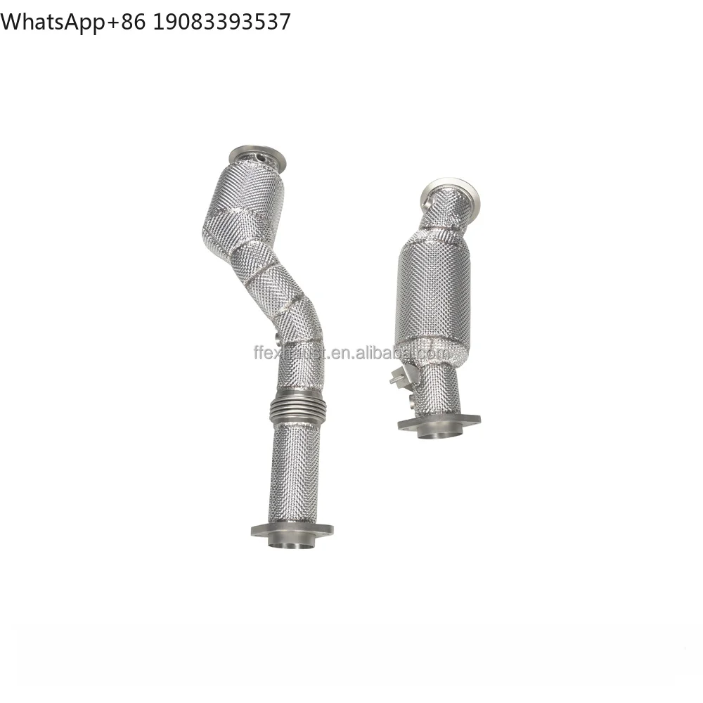 Stainless Steel Cat Downpipe with Heat Shield for BMW G80 M3 G82 M4 M2 G87 S58 High-Quality Performance Upgrade
Stainless Steel Cat Downpipe with Heat Shield for BMW G80 M3 G82 M4 M2 G87 S58 High-Quality Performance Upgrade