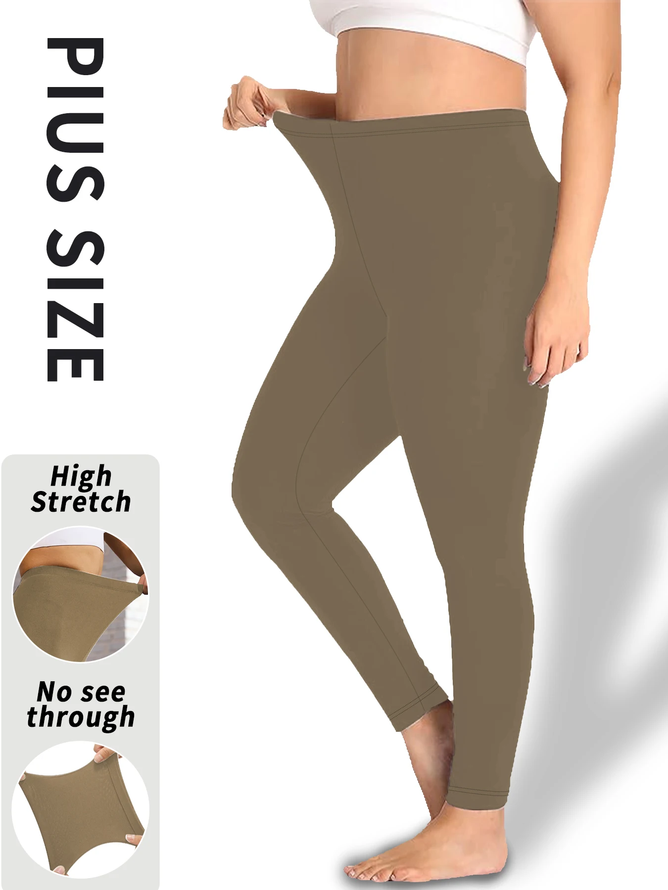 Plus size Super Soft Leggings for Women - High Elasticity Tights for Yoga Running Workout Casual Wear
Plus size Super Soft Leggings for Women - High Elasticity Tights for Yoga Running Workout Casual Wear
