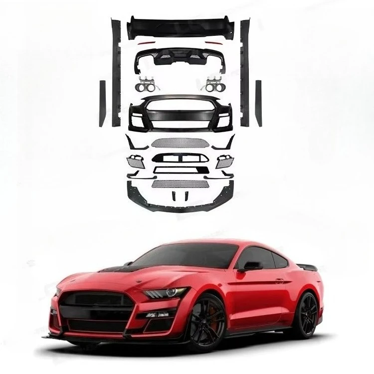 PP material body kit for 18-20 upgraded to GT500 style front bumper rear bumper side skirt front lip exhaust body kit
PP material body kit for 18-20 upgraded to GT500 style front bumper rear bumper side skirt front lip exhaust body kit