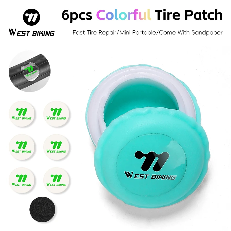 WEST BIKING Bicycle Tire Patch Glue Free Mini Repair Tool Porable Bike Inner Tube Patch Soft Rubber Material Bicycle Repair Tool
WEST BIKING Bicycle Tire Patch Glue Free Mini Repair Tool Porable Bike Inner Tube Patch Soft Rubber Material Bicycle Repair Tool