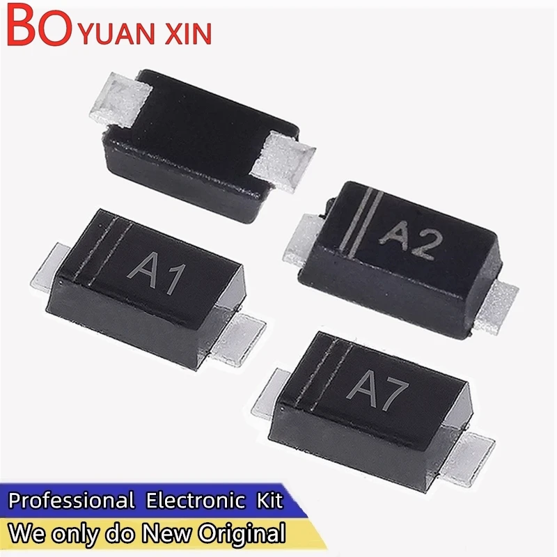 100pcs SMD Diode 1N4001W 1N4002W 1N4003W 1N4004W 1N4005W 1N4006W 1N4007W SOD-123FL A1 A2 A3 A4 A5 A6 A7 SOD-123 1206
100pcs SMD Diode 1N4001W 1N4002W 1N4003W 1N4004W 1N4005W 1N4006W 1N4007W SOD-123FL A1 A2 A3 A4 A5 A6 A7 SOD-123 1206