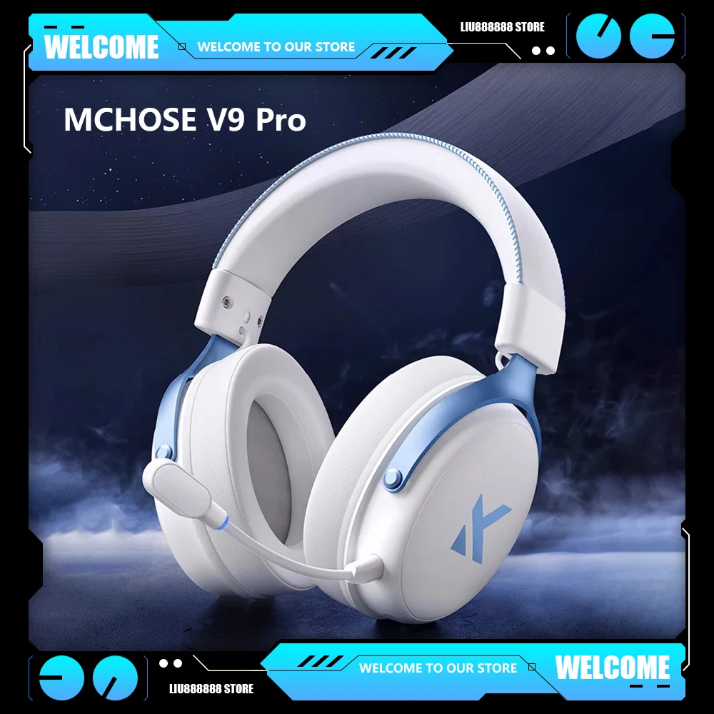 MCHOSE V9 Pro, музыкальные беспроводные игровые наушники с креплением на голову, микрофон с шумоподавлением, 3 режима, музыкальные наушники по индивидуальному заказу, аксессуары для ПК
MCHOSE V9 Pro, музыкальные беспроводные игровые наушники с креплением на голову, микрофон с шумоподавлением, 3 режима, музыкальные наушники по индивидуальному заказу, аксессуары для ПК