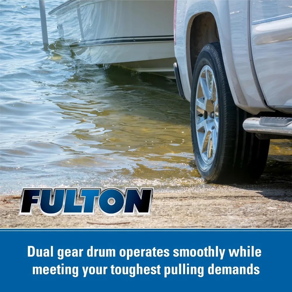 FW16000101 F2 Boat Trailer Winch with 20 Foot Winch Strap with Hook, 1,600 lbs. Capacity, Single-Speed Hand Crank Winch
FW16000101 F2 Boat Trailer Winch with 20 Foot Winch Strap with Hook, 1,600 lbs. Capacity, Single-Speed Hand Crank Winch