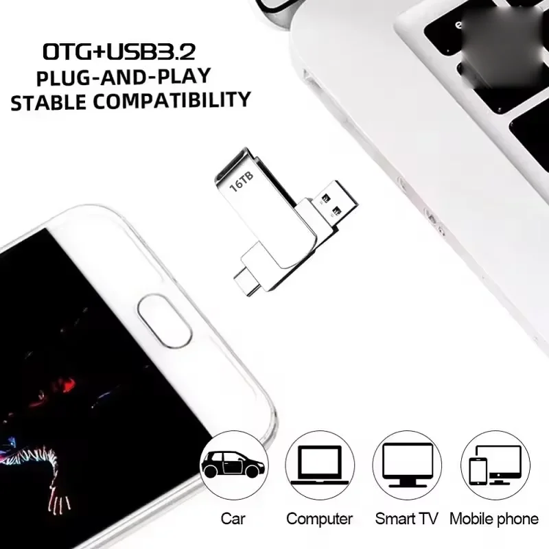64TB USB Flash Drive Waterproof Pendrive Metal Memory Stick High Speed Flash Pen Drive USB Storage Key Free Logo U Disk New
64TB USB Flash Drive Waterproof Pendrive Metal Memory Stick High Speed Flash Pen Drive USB Storage Key Free Logo U Disk New