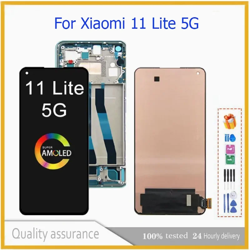 Оригинальный ЖК-дисплей для Xiaomi Mi 11 Lite 5G M2101K9G с рамкой, сенсорными экранами и дигитайзером в сборе, подходит для замены Mi 11Lite 5G
Оригинальный ЖК-дисплей для Xiaomi Mi 11 Lite 5G M2101K9G с рамкой, сенсорными экранами и дигитайзером в сборе, подходит для замены Mi 11Lite 5G