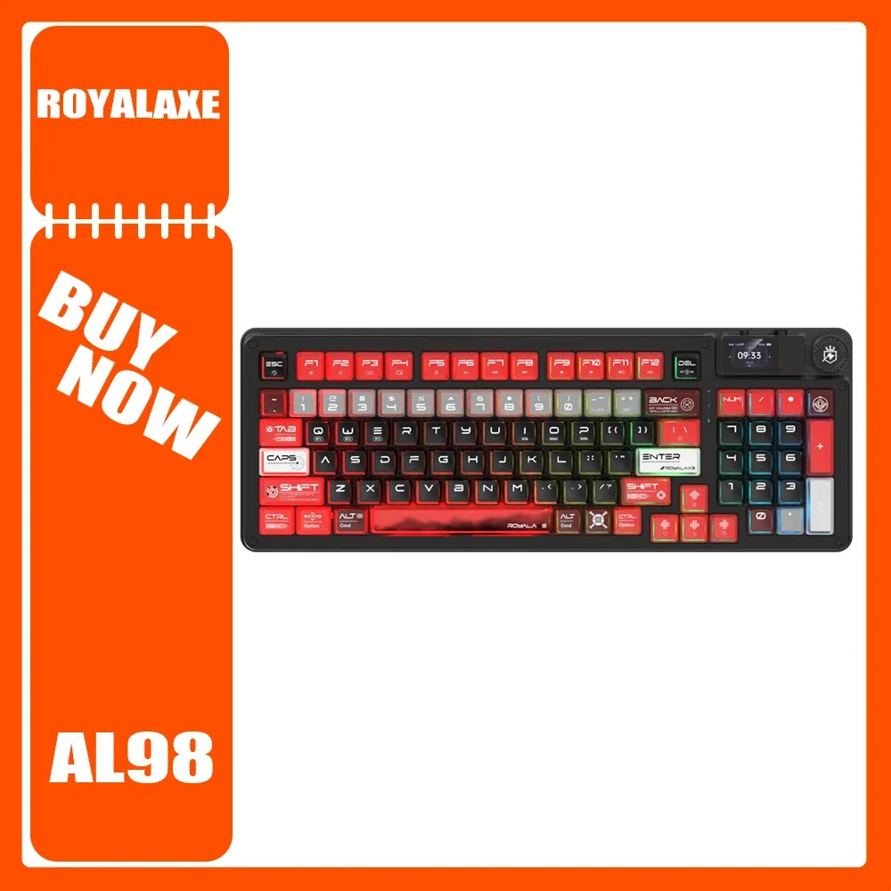 Royal Axe AL98 Клавиатура с магнитной осью, трехрежимный смарт-экран, быстрый триггер, беспроводная игровая клавиатура с низкой задержкой, подарки для ПК, геймеров
Royal Axe AL98 Клавиатура с магнитной осью, трехрежимный смарт-экран, быстрый триггер, беспроводная игровая клавиатура с низкой задержкой, подарки для ПК, геймеров