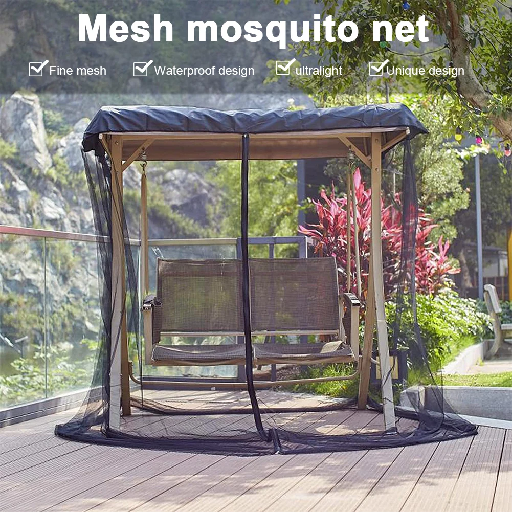 Patio Swing Mosquito Netting Waterproof Swing Chair Mesh Net Zipper Closure Rectangle Netting Curtain for Swing Chair
Patio Swing Mosquito Netting Waterproof Swing Chair Mesh Net Zipper Closure Rectangle Netting Curtain for Swing Chair