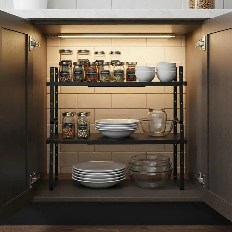 Free Shipping-Expandable Pantry Rack 16.5-27 Inch For Countertop Cupboard Workstation, Stackable 2 Tier Design Heavy Duty Metal
Free Shipping-Expandable Pantry Rack 16.5-27 Inch For Countertop Cupboard Workstation, Stackable 2 Tier Design Heavy Duty Metal