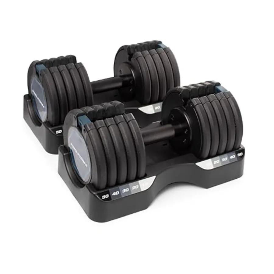 Гантели Proform Rapid Adjust для домашних тренировок с регулируемыми весовыми дисками и механизмом быстрого снятия, черно-серебристая отделка
Гантели Proform Rapid Adjust для домашних тренировок с регулируемыми весовыми дисками и механизмом быстрого снятия, черно-серебристая отделка