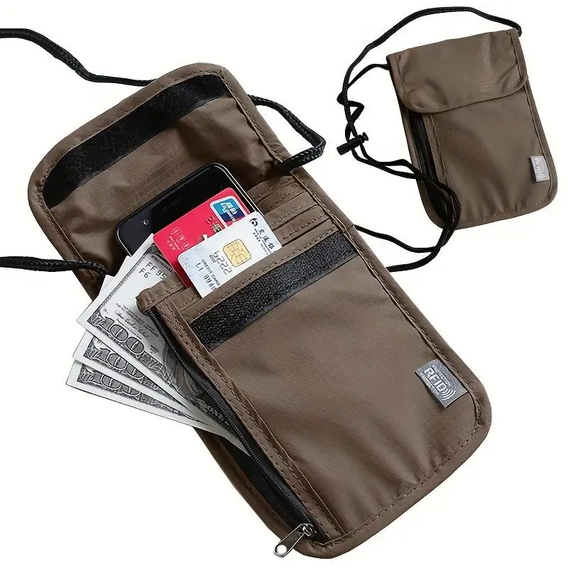 RFID Passport Holder Waterproof Travel Document Organizer Anti-Theft Phone Crossbody Bag Multi-Pocket Neck Wallet for Men Women
RFID Passport Holder Waterproof Travel Document Organizer Anti-Theft Phone Crossbody Bag Multi-Pocket Neck Wallet for Men Women